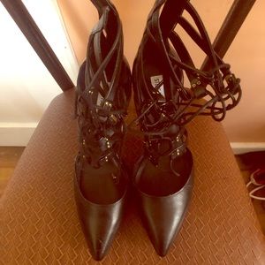 Steve maddens laced up heels